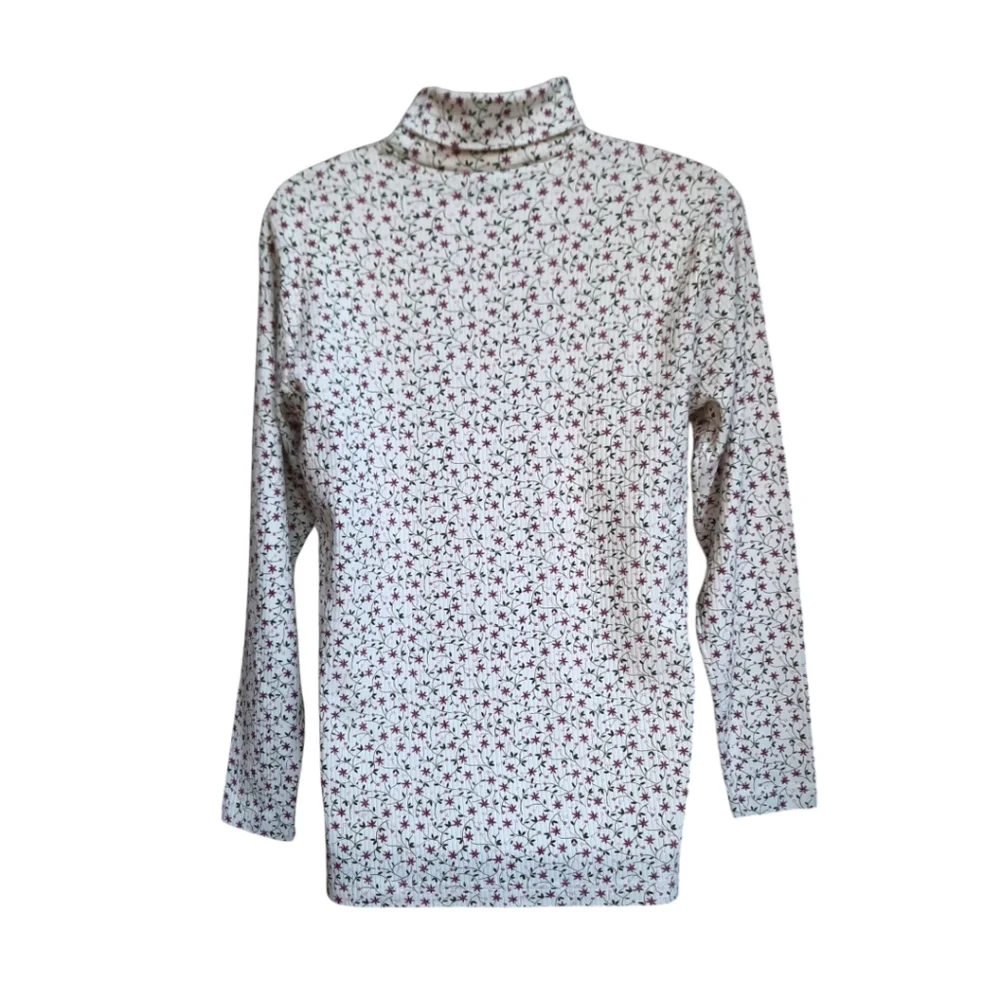 Floral Print Turtleneck - Picture 3 of 6